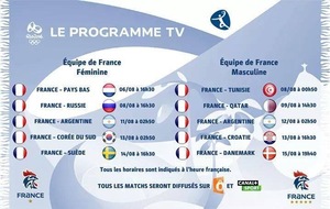 C'est parti pour les JO...programme TV du hand !!!