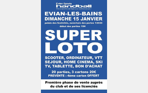 LOTO 2017 : les cartons sont en vente au club