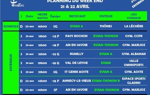 Matchs du weekend (21 & 22 Avril)