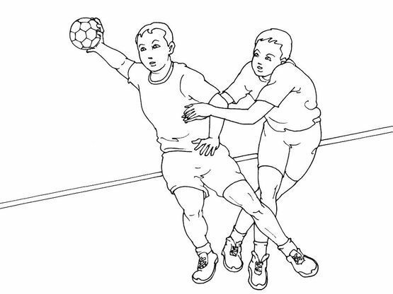 Coloriage Handball Evian Sports Handball Coloriage Handball Evian Sports Handball