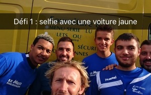 Défi 1: selfie avec une voiture jaune