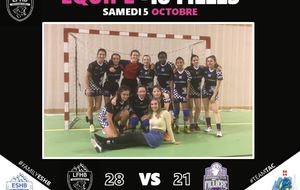 -18 FILLES : victoire 28-21contre LA FILLIÈRE 
