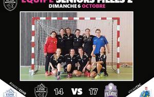 SF 2 : défaite 14-17 contre LA FILLIÈRE 2