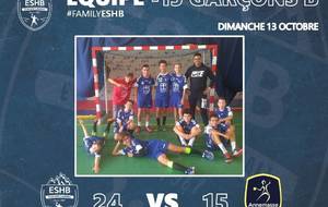 -15 garçons B : victoire 24 à 15 face à Annemasse Handball
