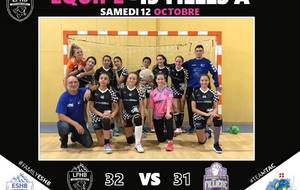 Entente -15 filles A : victoire 32 à 31 face HBC La Fillière