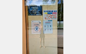Affichage pour respect du protocole sanitaire pour lutter contre le coronavirus