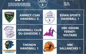 Seniors garçons 1 - Championnat régional honneur / poule 2A