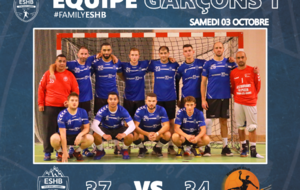 Seniors garçons 1 : victoire 37 à 34 contre Sallanches 1