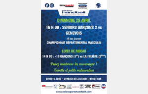 Les -18 garçons et seniors 2 garçons à l'honneur