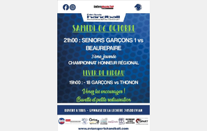 MATCH SENIORS GARÇONS REGIONAL