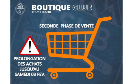BOUTIQUE ESHB | 3 jours de + pour faire vos achats